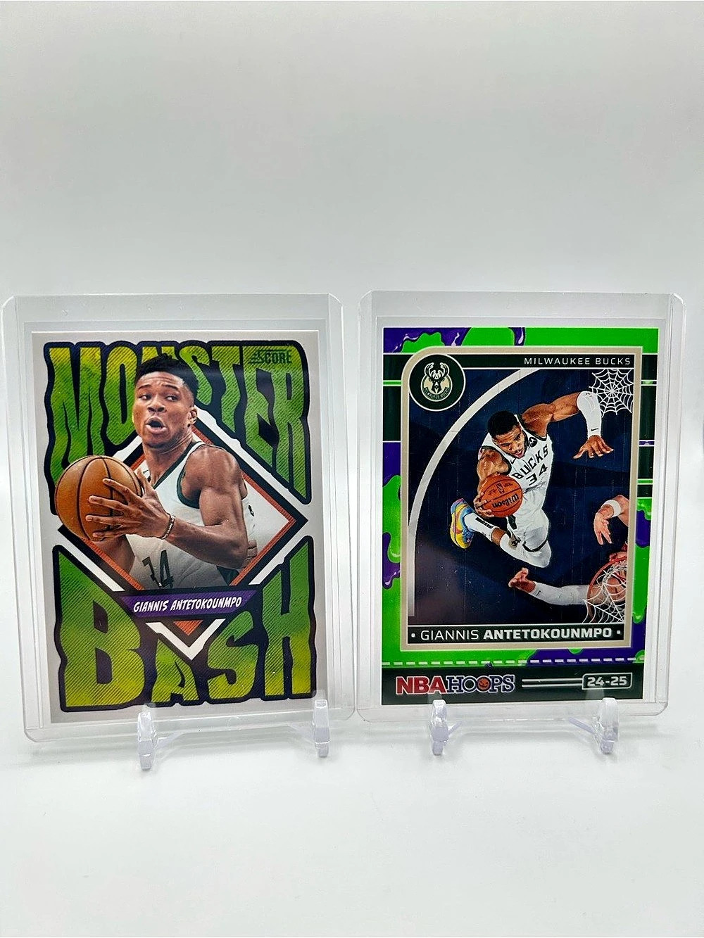 Panini Giannis Antetokounmpo Monster Bash/NBA Hoops Haunted Hoops Trading Cards